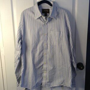 Ezra Fitch 1892 XXL Cotton Button up stripes 1 pocket Collegiate Scholastic